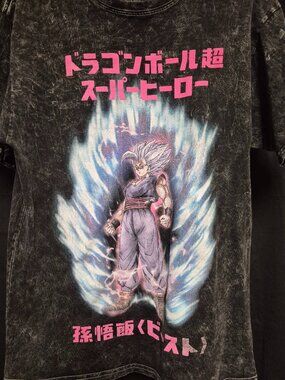 Dragon Ball Super Gohan Beast Acid/stone Wash Graphic T-Shirt